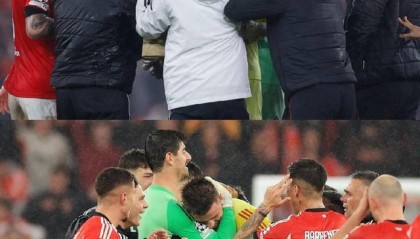 开云体育入口-赢得对手尊重，库尔图瓦赛后向特鲁宾拥抱致意